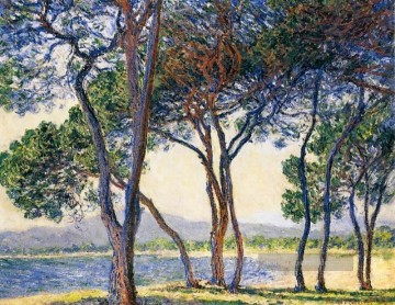  Monet Malerei - Bäume von der Küste bei Antibes Claude Monet